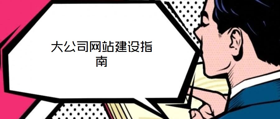 大公司網站建設指南