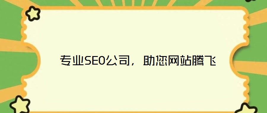 專業SEO公司,助您網站騰飛