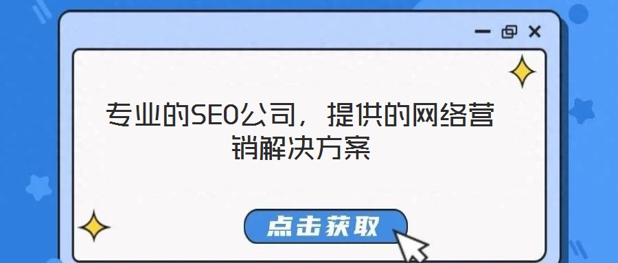 專業(yè)的SEO公司,提供的網(wǎng)絡(luò)營(yíng)銷解決方案